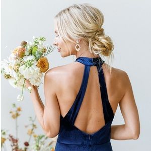 Revelry Tori Velvet Dress- **BLACK**